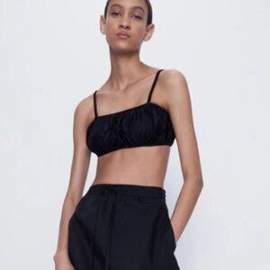 ZARA | Cotton Bra Crop Tank Top | Sz. M
